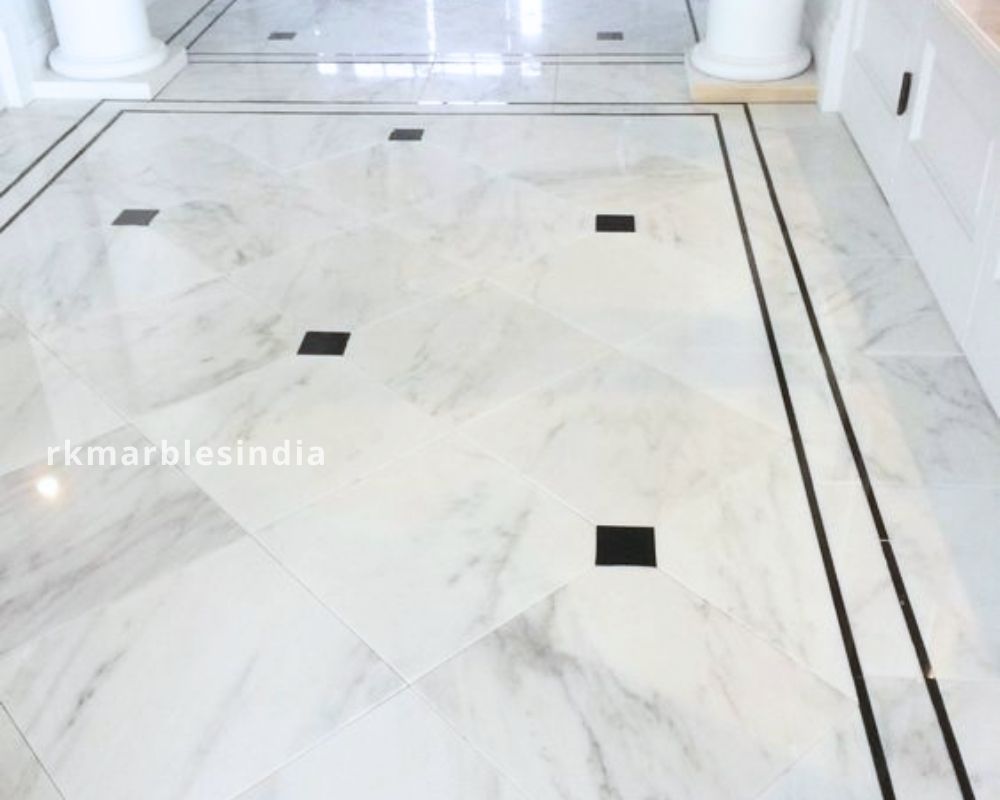 Classic and Elegant Interior with Breathtaking White Marble Flooring