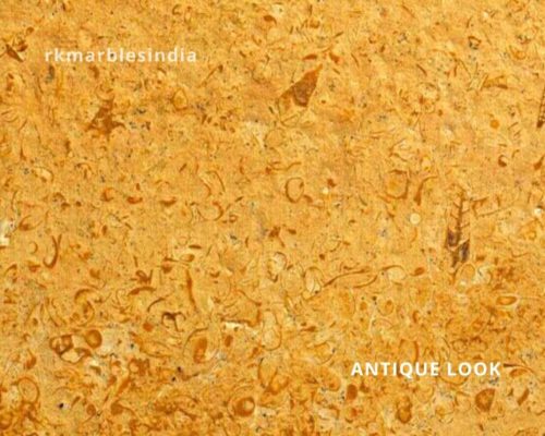 Flowery gold marble