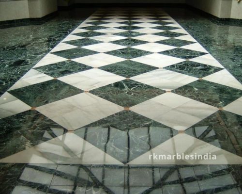 Spider green marble tile